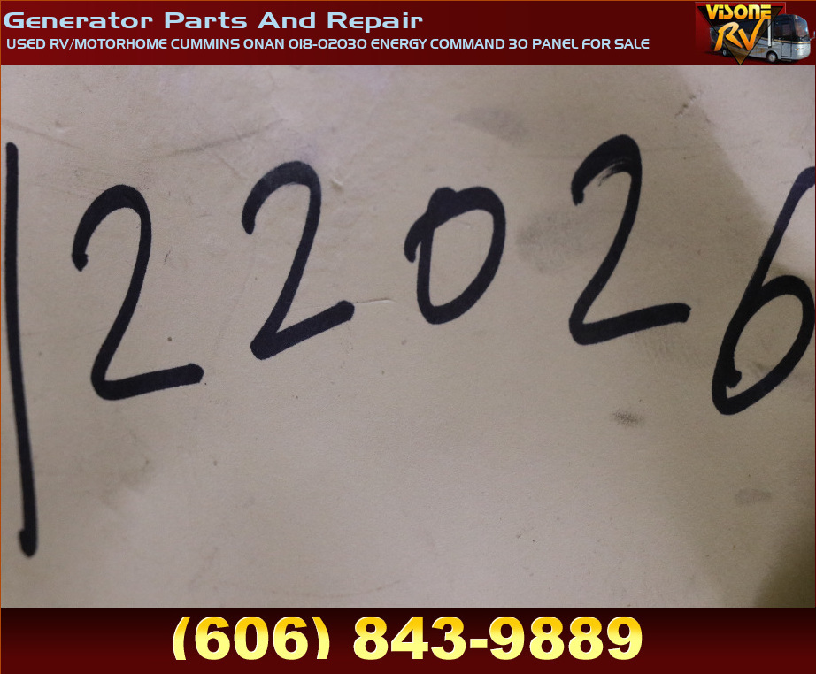 Generators USED RV/MOTORHOME CUMMINS ONAN 01802030 ENERGY COMMAND 30