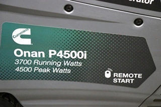 P4500I CUMMINS ONAN 4500 WATT DIGITAL INVERTER GASOLINE PORTABLE GENERATOR FOR SALE