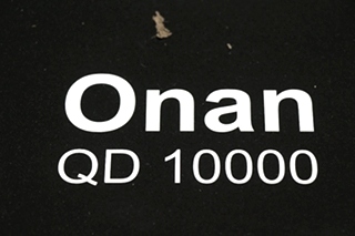 USED RV CUMMINS ONAN QD 10000 DIESEL GENERATOR FOR SALE