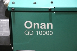 USED RV CUMMINS ONAN QD 10000 DIESEL GENERATOR FOR SALE