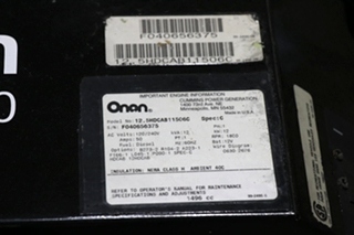 USED MOTORHOME CUMMINS ONAN QD 12500 DIESEL GENERATOR FOR SALE